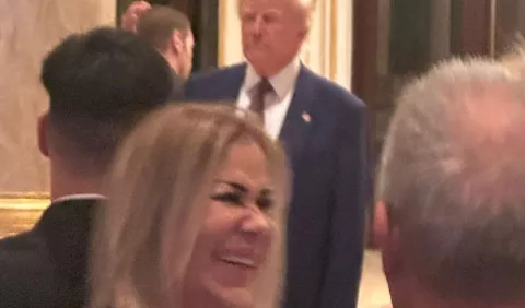 Félix Paz y diputada Shirley Castañeda en Mar-a-Lago