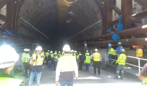 Hacen un gran esfuerzo para que el túnel de la Línea 3 esté listo en el menor tiempo posible