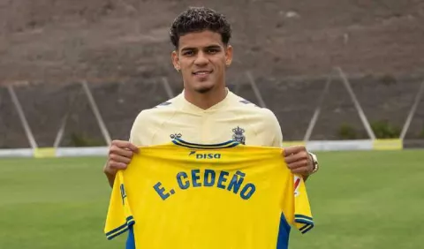 Edward Cedeño tendría  su primer ensayo con  UD Las Palmas