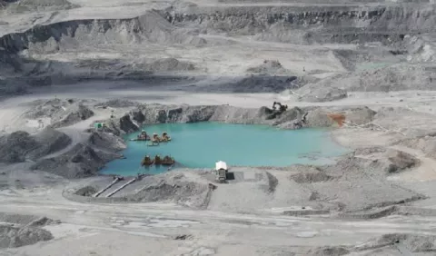 Moradora asegura que no hay contaminación en zonas aledañas a la mina