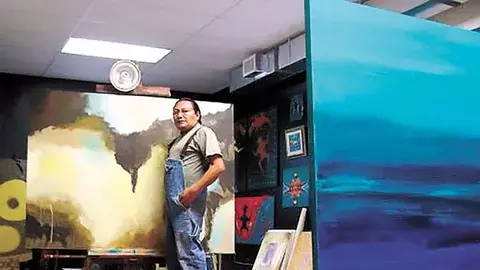 Pintor panameño Kantule inaugura exposición en Nicaragua