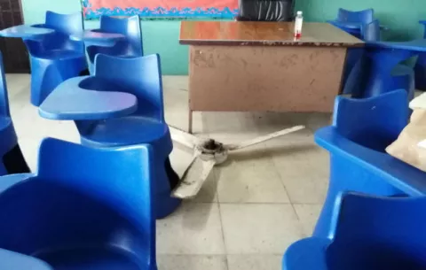 Alumno herido con abanico de metal desprendido en escuela de La Chorrera
