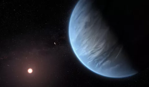 Detectan vapor de agua en un exoplaneta habitable denominado K2-18b