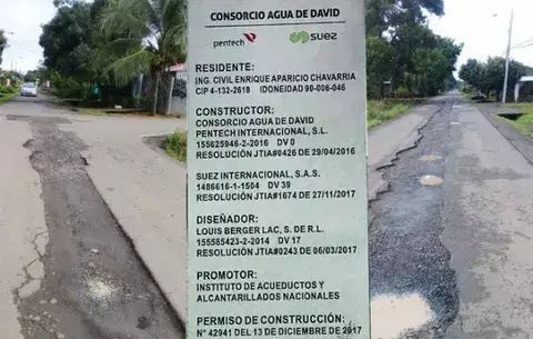 Alcantarillado de David paralizado en medio de millonario escándalo