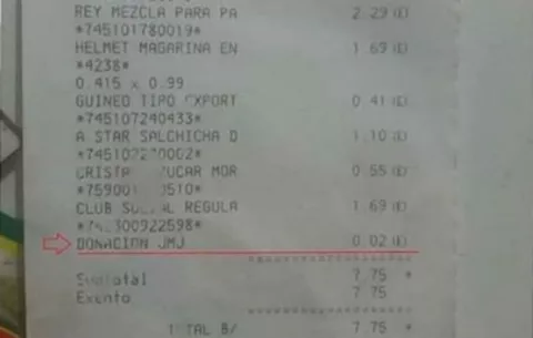 Aportes a la Jornada Mundial de la Juventud en supermercado es voluntaria
