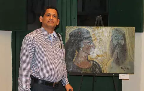 Pareja de docentes pintores llevarán el "Arte panameño" a Casa Góngora