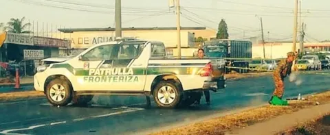 Vehículo del Senafront implicado en un caso de atropello mortal en Aguadulce