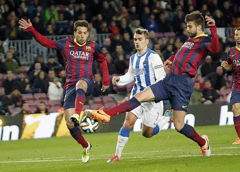 El Barcelona derrota a la Real Sociedad en la Copa del Rey 