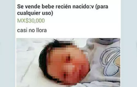 Comparecerán por presunta venta de bebé recién nacido