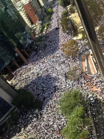 Venezuela marcha y pide paz en su país