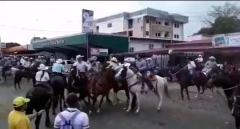 Pelea entre jinetes en medio de la cabalgata en honor a San José de David