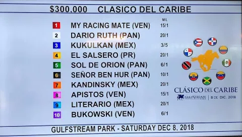 Caballo panameño Sol De Orión es el segundo favorito para ganar el Internacional del Caribe
