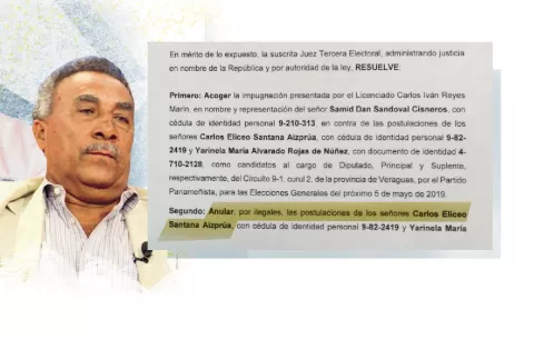 Anulan candidatura a diputado de Carlos Santana por ilegal