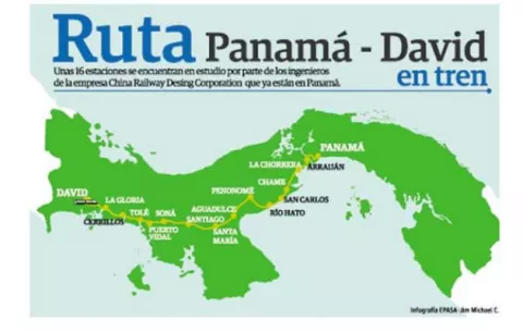 Empresa china entrega hoy estudio de factibilidad para construcción de tren Panamá-David