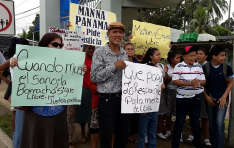 Disgustados por medida en caso de atropello a Liliana Quintero en Chiriquí 