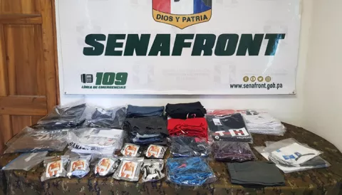 Dos personas caen con  mercancía falsificada en la frontera tico-panameña