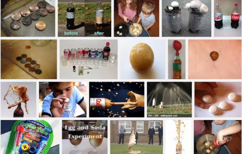 VIDEOS: Fascinación con experimentos con Coca Cola