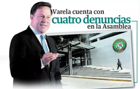 Juan Carlos Varela cuenta con cuatro  denuncias en la Asamblea Nacional
