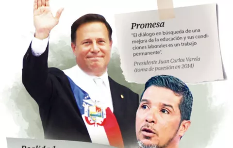 El  'diálogo educativo' de Juan Carlos Varela fue infructífero