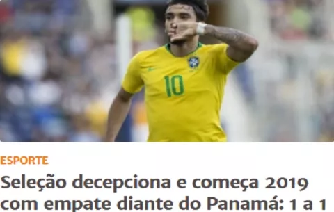 Decepcionante y frustrante, así califica la prensa brasileña el empate ante Panamá