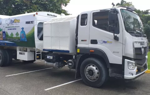 Empresa recolectora presenta primer camión para renovar flota en Colón 