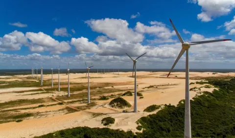 Los gigantes de viento ganan terreno en Brasil 