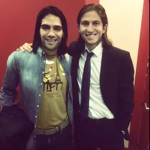 Falcao visita a la plantilla del Atlético en la víspera del derbi