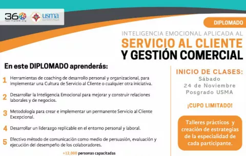 Diplomado de la USMA se enfocará en el servicio al cliente
