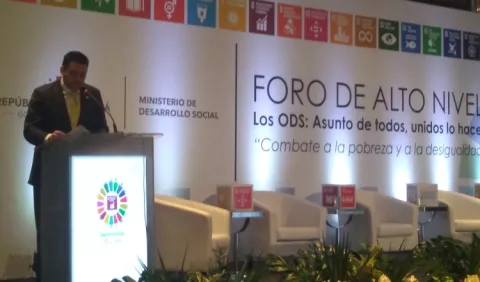 Gobierno está en sintonía con los Objetivos de Desarrollo Sostenible de la ONU