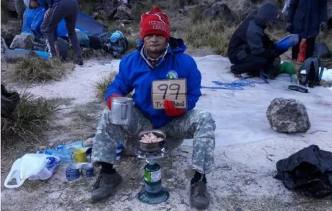 Se registran temperaturas por debajo de los 3 grados en la cima del volcán Barú