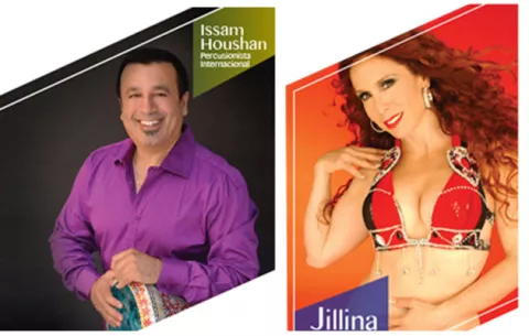 Percusión y danza árabe, show y clases en festival internacional