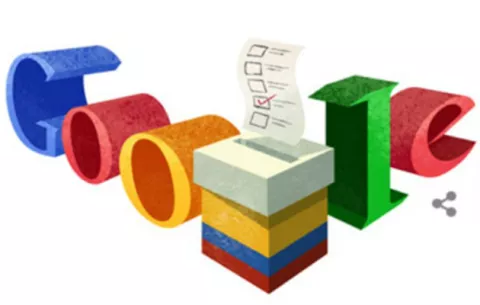 Google dedica su "doodle" a las elecciones colombianas