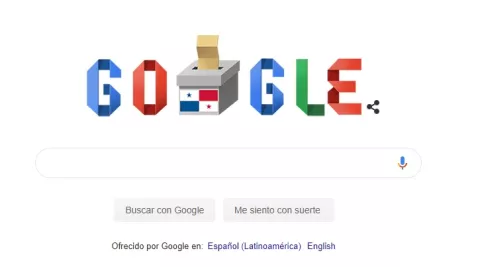 Google celebra lo que serán hoy las elecciones generales en Panamá 2009
