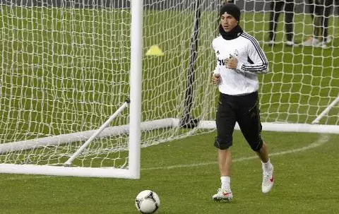 Sergio Ramos, principal novedad en el entrenamiento del Real Madrid