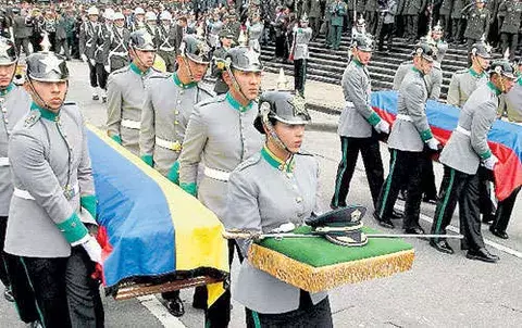 Emotiva despedida para los cuatro uniformados  asesinados por las FARC 