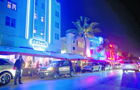 South Beach en Miami, ocio las 24 horas del día