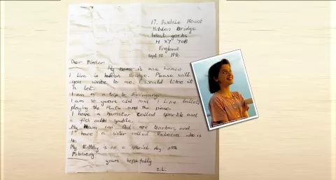 Perro encuentra mensaje en una botella escrito hace 23 años por una niña