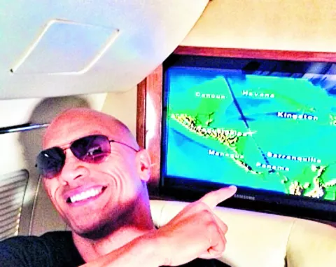 Dwayne Johnson subió una fotografía en su cuenta de Twitter 