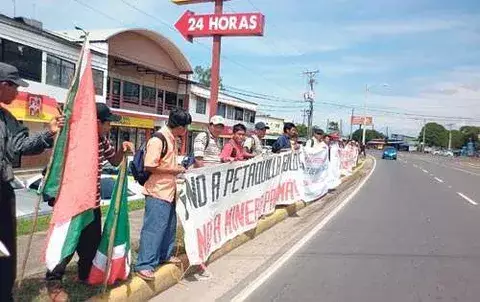 Indígenas y campesinos insisten en cancelación de los proyectos de minería 