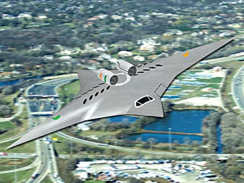 Diseñan avión que gira 90 grados y llega a velocidades supersónicas
