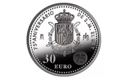 Una moneda de plata conmemorará 75 cumpleaños del rey
