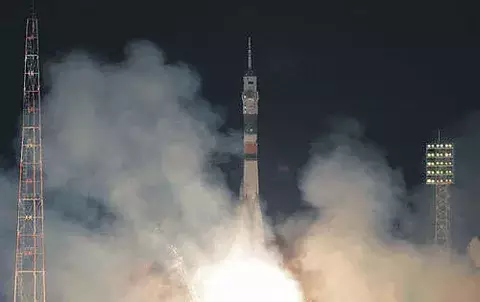 Ayer, la nave rusa Soyuz TMA-03M  se acopló a la EEI  