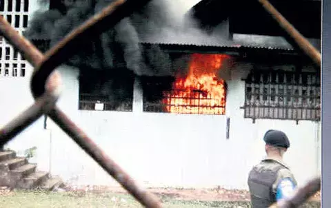 Analizarán bomba que pudo causar fuego en reformatorio 
