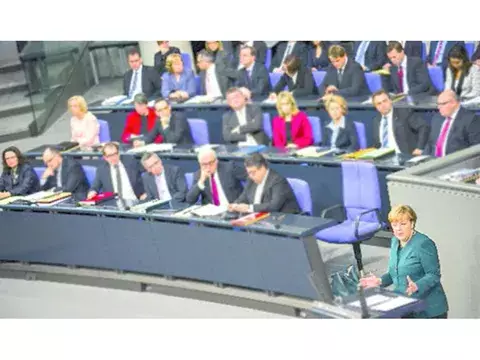  Canciller alemana exige a sus socios más reformas 