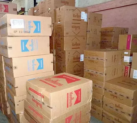 Detectan  220 cajas de cigarrillos ilegales 