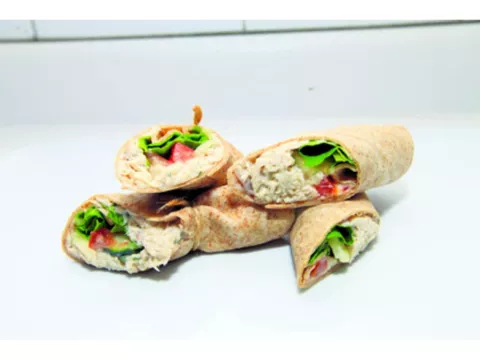 Wraps de pollo tikka 