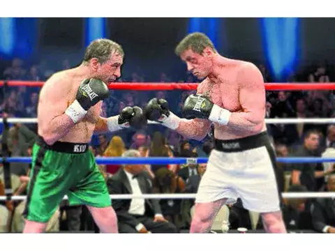 Robert De Niro y Sylvester Stallone son boxeadores 