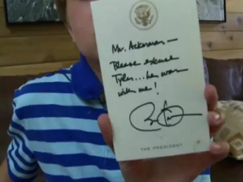 Obama justificó la ausencia de un niño al colegio