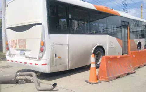Se desarma el metrobús 