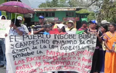 Indígenas de la comarca Ngöbe Buglé protestarán contra minería